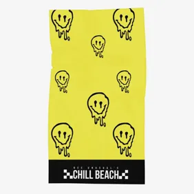 Melting Face Beach Towel 100 X 150 Cm