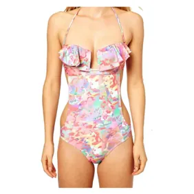 Static Print Frill One Piece