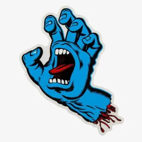 Screaming Hand Large Stickers 10-pack 10x15cm