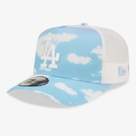La Dodgers Cloud All Over Print A-frame Trucker Cap
