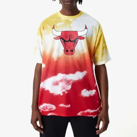 Chicago Bulls Nba Sky All Over Print Oversized T-Shirt
