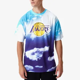 La Lakers Nba Sky All Over Print Oversized T-Shirt