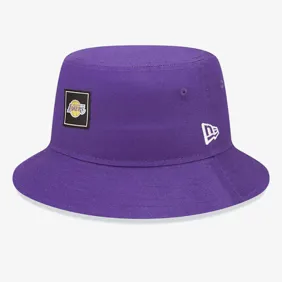 La Lakers Team Tab Tapered Purple Bucket Hat