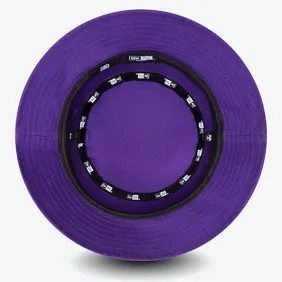 La Lakers Team Tab Tapered Purple Bucket Hat