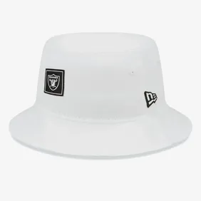 Las Vegas Raiders Team Tab Tapered White Bucket Hat