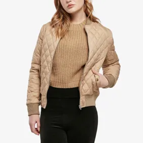 Ladies Diamond Quilt Nylon Jacket