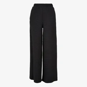 Ladies Quilte Wide Leg Sweat Pants