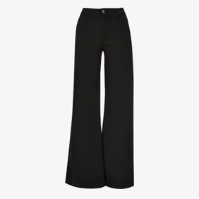 Ladies High Waist Wide Leg Chino Pants
