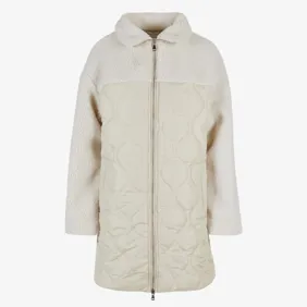 Ladies Oversized Sherpa Quilted Coat