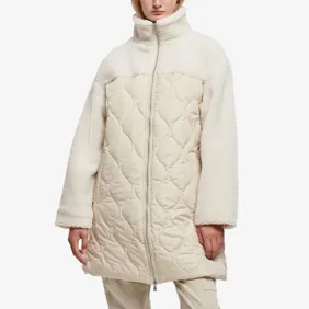 Ladies Oversized Sherpa Quilted Coat