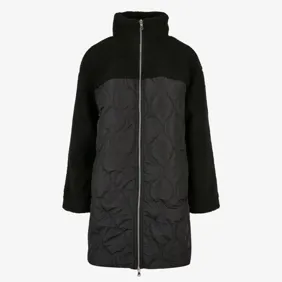 Ladies Oversized Sherpa Quilted Coat