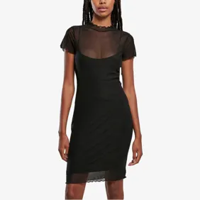 Ladies Mesh Double Layer Dress