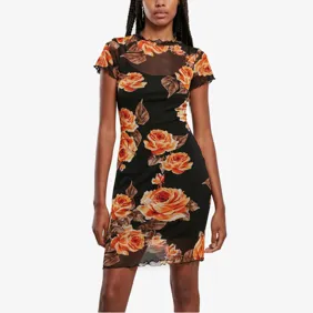 Ladies Mesh Double Layer Dress