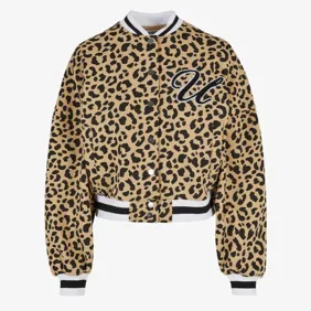 Ladies Aop Oversized College Sweat Jacket