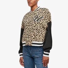 Ladies Aop Oversized College Sweat Jacket