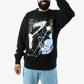 Avengers Thanos Eye Washed Crewneck Sweatshirt