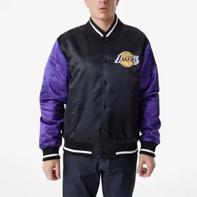 La Lakers Nba Satin Bomber Jacket