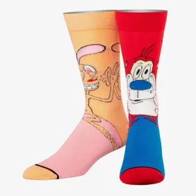 Ren & Stimpy 360 Knit Crew Socks
