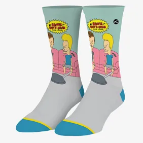 Beavis & Butthead Couch Crew Socks