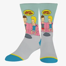 Beavis & Butthead Couch Crew Socks