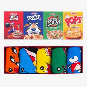 Kelloggs Gift Bo5-Pack Crew Socks