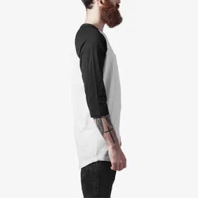 Long Raglan 3/4 Sleeve Pocket Tee