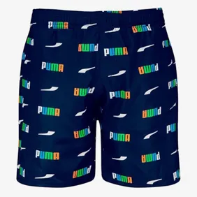 Printed Logo Mid Shorts