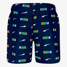 Printed Logo Mid Shorts
