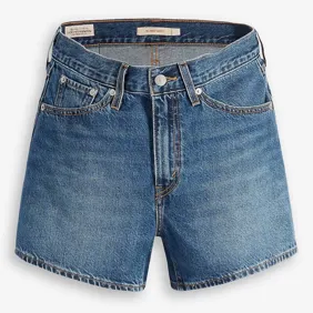 80S Mom Short Med Indigo-Worn In