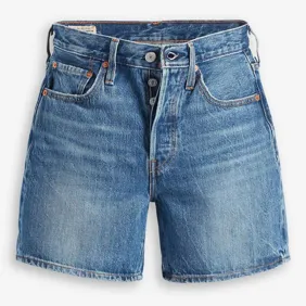 501 Mid Thigh Short Med Indigo-Work In