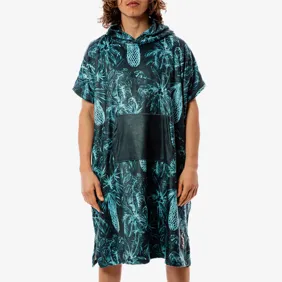 “Pina Nero” Hooded Poncho