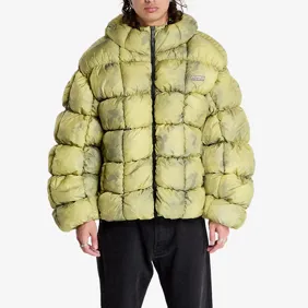 Sport Patch Square Quilted Tie Dye Puffer Jacket