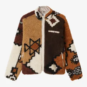 Moroccan Rug Sherpa Jacket