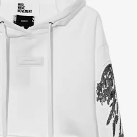 Wings Cropped Hoodie