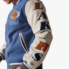 LA Lakers NBA Patch Varsity Jacket