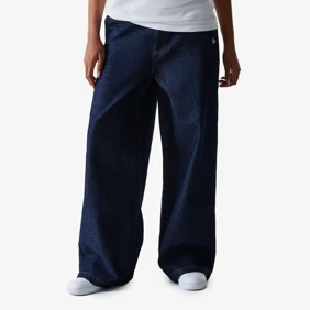 New York Yankees MLB Wide Leg Denim Trousers