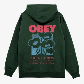Obey Art Studio Flowers Fleece