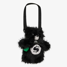Fur Cray Black Bear Cub Backpack