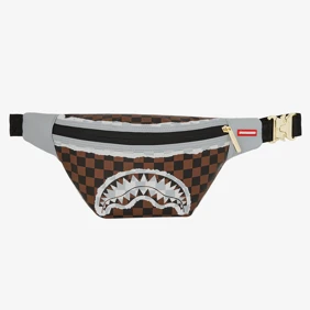 Cream And Brown Tear Check Savvy Crossbody