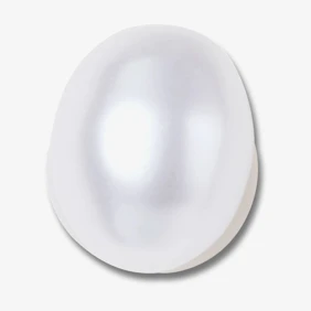 Jibbitz White Oval Baroque Pearl