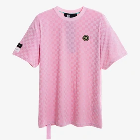 Square Pattern Soft Fabrick Tee