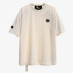 Square Pattern Soft Fabrick Tee