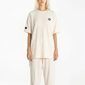 Square Pattern Soft Fabrick Tee