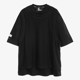 Oversize Tee Net Layered