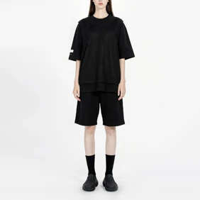 Oversize Tee Net Layered