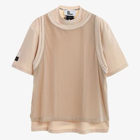 Oversize Tee Net Layered