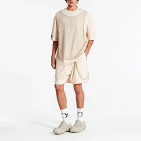 Oversize Tee Net Layered