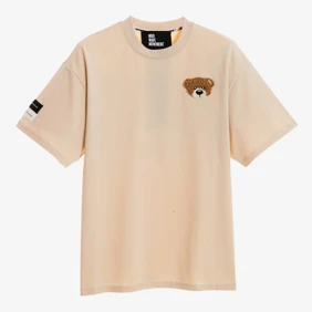 Teddy Bear Flock Patch Oversized Tee