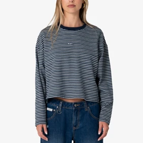 17 Degrees Stripe L/s Oversize Tee