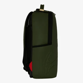Shark Central Embossed Green Nylon Backpack